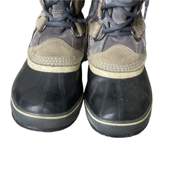 SOREL Women's Joan Of Arctic NL 1540-051 Gray/Tan Waterproof Snow Winter Boots 7 - Picture 6 of 12